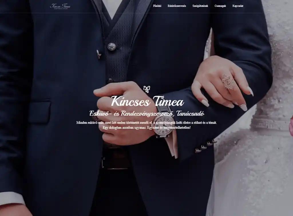 Esküvőszervező weboldala - 1